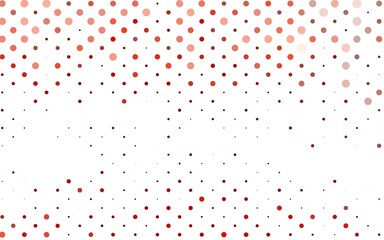 Light Red vector pattern with spheres.