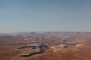 Canyonlands Park and a large valley