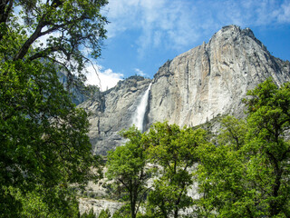 Bridalveil Fall in the Yosemite national park, USA