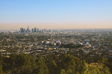 Obraz premium Griffith Observatory, City view of Los Angeles, California