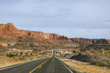 Winter in Capitol Reef National Park, utah