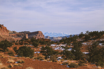 Winter in Capitol Reef National Park, utah