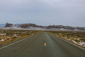 Winter in Monument Valley, Arizona, Utah	