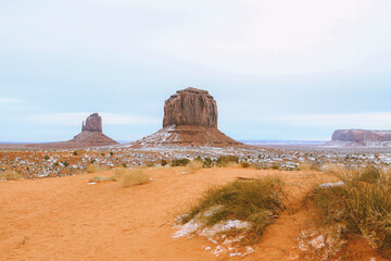 Winter in Monument Valley, Arizona, Utah	
