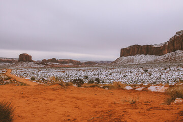 Winter in Monument Valley, Arizona, Utah	