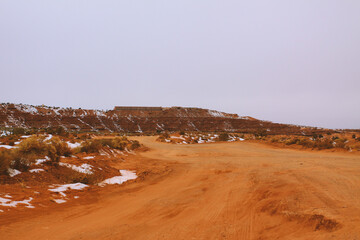 Winter in Monument Valley, Arizona, Utah	
