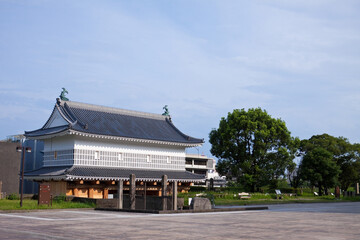 Obraz premium 鹿児島鶴丸城の御楼門西面 