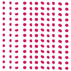 Polka hand drawn dot background colored, simple design white background EPS Vector