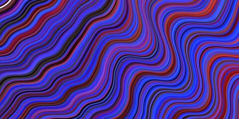 Light Blue, Red vector pattern with lines.