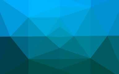 Fototapeta premium Light BLUE vector triangle mosaic template.