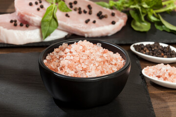 Salt - Crystals of salt pink of Himalayan.