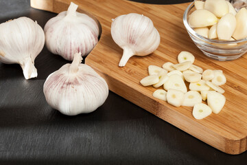 Garlic - Allium sativum; Chinese garlic seasoning for food.