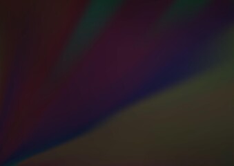 Dark Black vector blurred bright background.