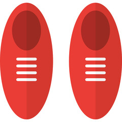 pair of red shoes