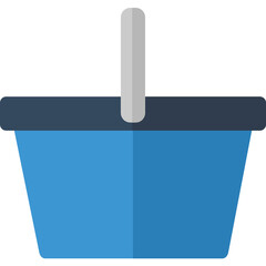 blue plastic container