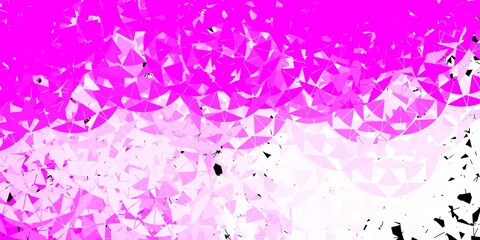 Light pink vector backdrop with triangles, lines.