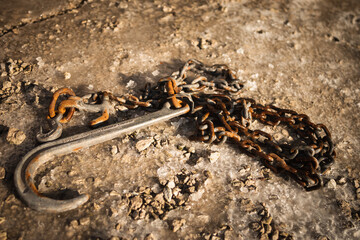 Rusty Chain with hook