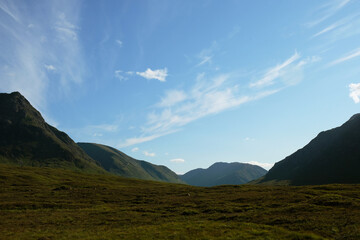 Beautiful view of Scotland landscape