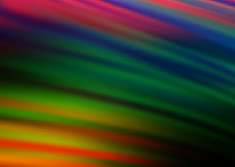 Dark Multicolor, Rainbow vector blurred and colored background.