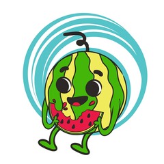 Cute icon illustration. Fast food icon concept isolated . Flat cartoon style Premium Vector