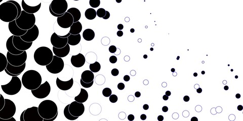 Dark Purple vector backdrop with dots.