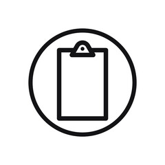 Business report, paper, stats icon symbol sign modern business, mobile app, web, outline thin line icon, office, business related EPS Vector