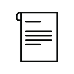 Business report, paper, stats icon symbol sign modern business, mobile app, web, outline thin line icon, office, business related EPS Vector