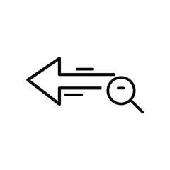 Business research web line icon, outline isolated on white background EPS Vector 