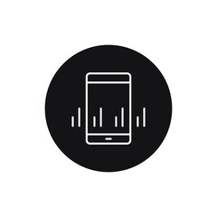 Business research web line icon, outline isolated on white background EPS Vector 