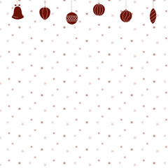 クリスマスの背景イラスト（赤）
