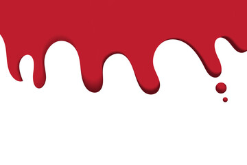 A drop of color that dissolves like blood