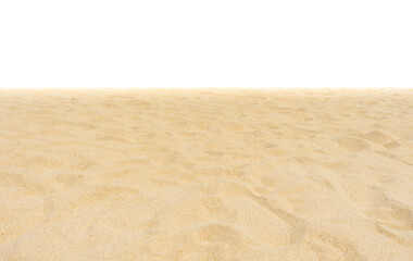 Fototapeta na wymiar Nature beach sand on white background