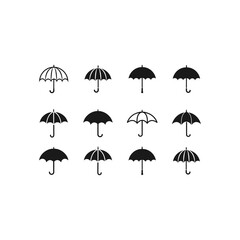 Obraz premium Umbrella icon vector symbol illustration