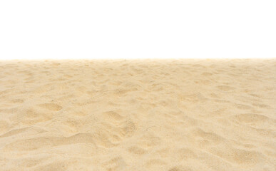 Fototapeta na wymiar Nature beach sand on white background
