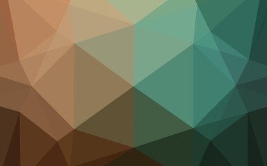 Dark Green, Red vector abstract mosaic pattern.