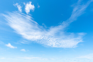 Naklejka na ściany i meble Blue sky and cloud clear background