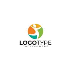 Fototapeta na wymiar healthy people logo icon vector isolated