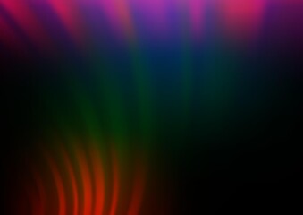 Dark Multicolor, Rainbow vector modern elegant background.