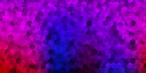 Light blue, red vector template with abstract forms.