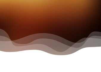 Dark Orange vector template with bubble shapes.