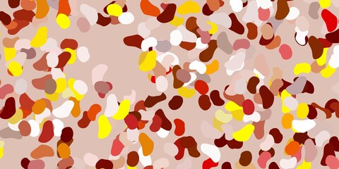 Light yellow vector pattern with abstract shapes.