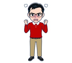 man dressed in red clothesA