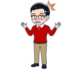 man dressed in red clothesA