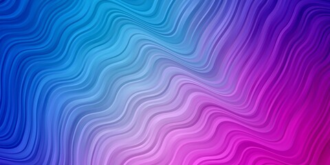 Light Pink, Blue vector backdrop with bent lines.