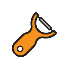 peeler icon vector symbol template