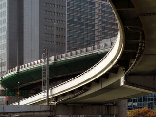 Obraz premium 高速道路の曲線