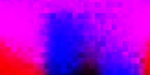 Light blue, red vector background with random forms.