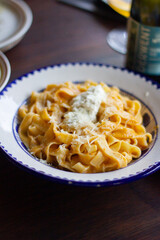 Creamy tomato and cheese pasta