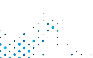 Light Blue, Green vector cover with spots.