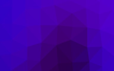 Dark Purple vector abstract mosaic pattern.